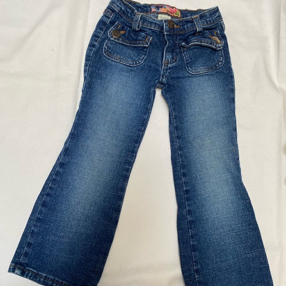 AVE BLU GIRLS DENIM JEANS 4 BOOTLEG